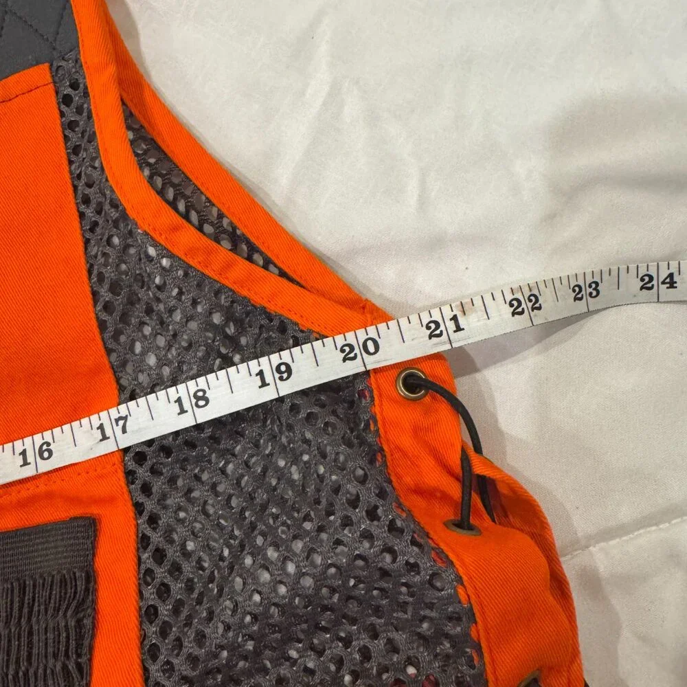 Men's High-Visibility Orange Utility Vest BSA Boy Scout - Picture 5 of 6
